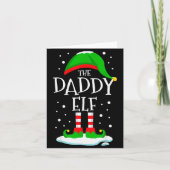 The Daddy Elf Christmas Family Matching Xmas Dad G Kaart (Voorkant)