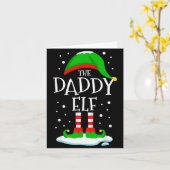 The Daddy Elf Christmas Family Matching Xmas Dad G Kaart (Gele Bloem)