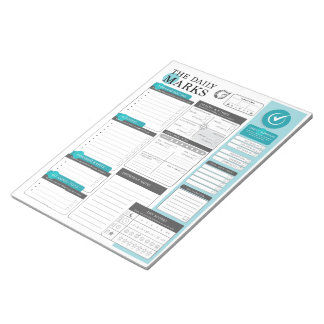 The Daily Marks - Dagelijkse planning in detail Notitieblok