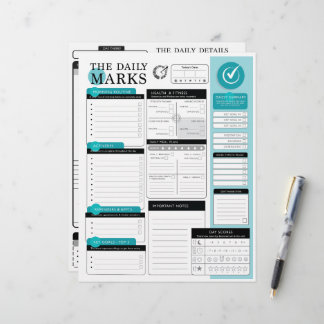 The Daily Marks - Gedetailleerde Dagelijkse Planni Briefhoofd