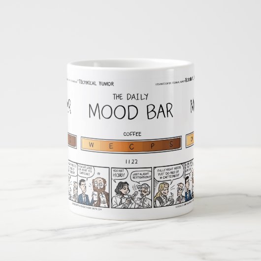 The Daily Mood Bar Coffee Mug Grote Koffiekop (Voorkant)