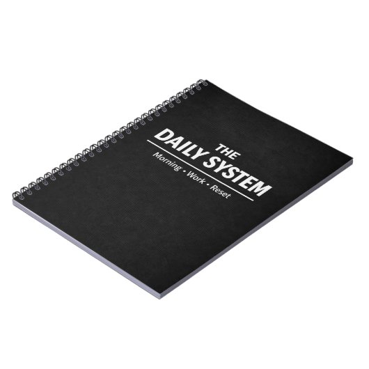 The Daily System Planner Morning Work Reset Notitieboek (Linkerzijde)