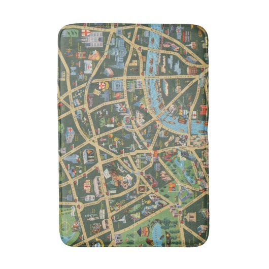 The Daily Telegraph Afbeelding Map of London Badmat (Voorkant Verticaal)