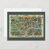 The Daily Telegraph Afbeelding Map of London Briefkaart (Voorkant / Achterkant)