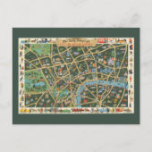 The Daily Telegraph Afbeelding Map of London Briefkaart (Voorkant)