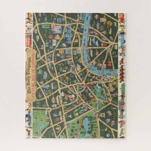The Daily Telegraph Afbeelding Map of London Legpuzzel (Verticaal)