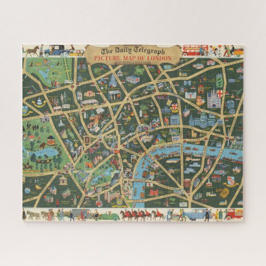 The Daily Telegraph Afbeelding Map of London Legpuzzel (Horizontaal)