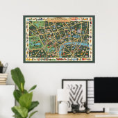 The Daily Telegraph Afbeelding Map of London Poster (Thuiskantoor)