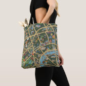 The Daily Telegraph Afbeelding Map of London Tote Bag (Dichtbij)
