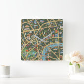 The Daily Telegraph Afbeelding Map of London Vierkante Klok (Huis)