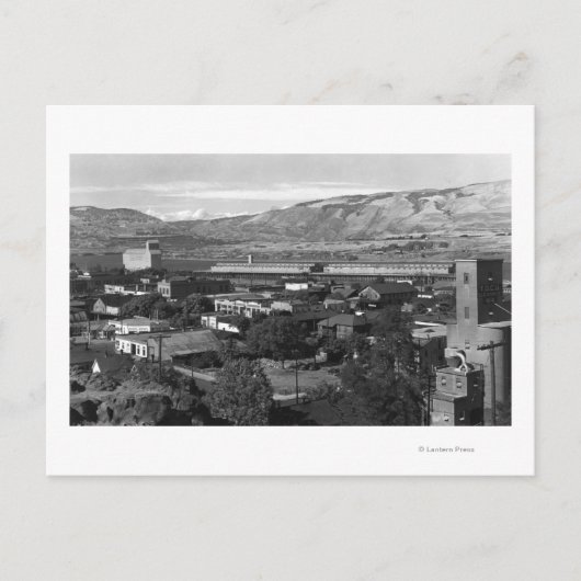 The Dalles, Oregon Dock Uitzicht uit 4th Street Briefkaart (Voorkant)