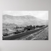 The Dalles, Oregon Indian Village Uitzicht Photogr Poster