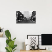 The Dalles, Oregon Main Street Town Uitzicht Poster (Thuiskantoor)