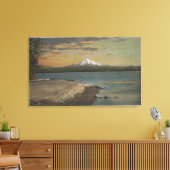 The Dalles, Oregon - Mt. Hood uit Columbia Rive Canvas Afdruk (Insitu (Woonkamer))