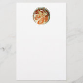 The Dance by Alphonse Mucha Briefpapier (Voorkant)