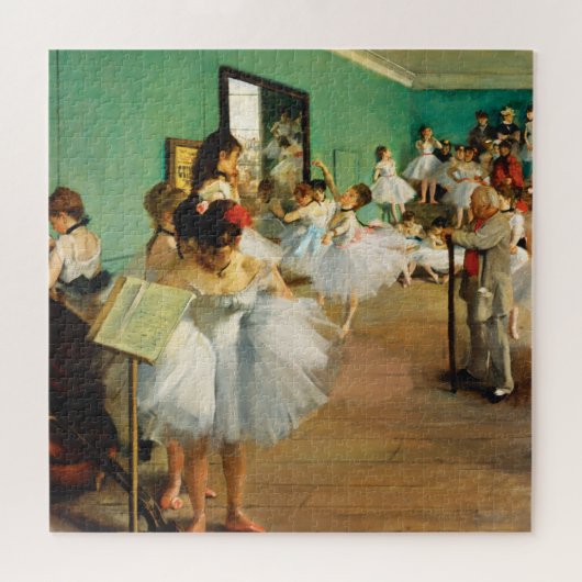 The Dance Class (1874) by Edgar Degas Legpuzzel (Horizontaal)