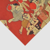 "The Dance Floor" Art Deco van Jose Carlos Tissuepapier (Detail)