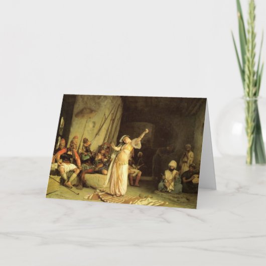 "The Dance of The Almeh", by Jean Leon Gerome Kaart (Voorkant)