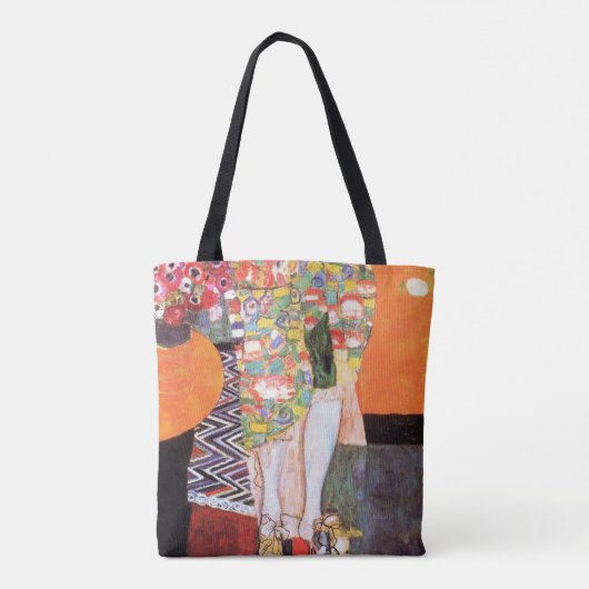 The Dancer, Gustav Klimt Tote Bag (Achterkant)