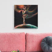 "The Dancing Universe" Canvas Afdruk (Insitu (Woonkamer))