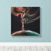 "The Dancing Universe" Canvas Afdruk (Insitu (Houten vloer))