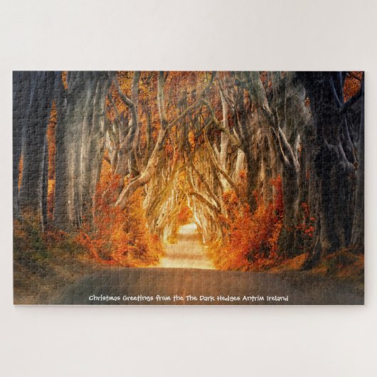 The Dark Hedges Antrim Ierland. Legpuzzel (Horizontaal)