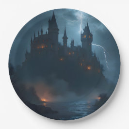 The Dark Hold – Gotische Fantasy Fort Art Papier  Papieren Bordje