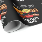 The Dark Sides Funny Fast Food Pun Dark BG Cadeaupapier (Rol Hoek)
