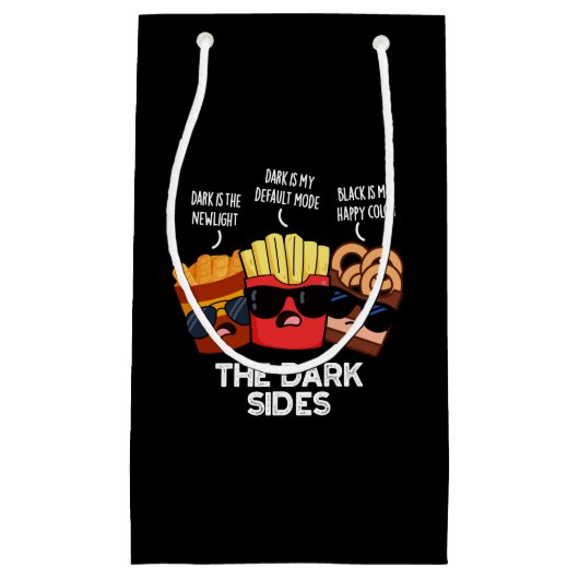 The Dark Sides Funny Fast Food Pun Dark BG Klein Cadeauzakje (Voorkant)
