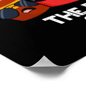 The Dark Sides Funny Fast Food Pun Dark BG Poster (Hoek)