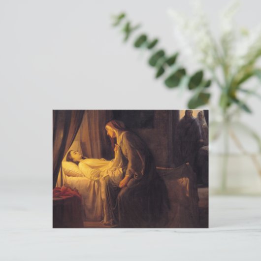 The Daughter of Jairus by Carl Bloch Briefkaart (Staand voorkant)