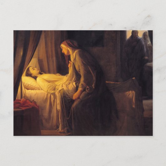 The Daughter of Jairus by Carl Bloch Briefkaart (Voorkant)