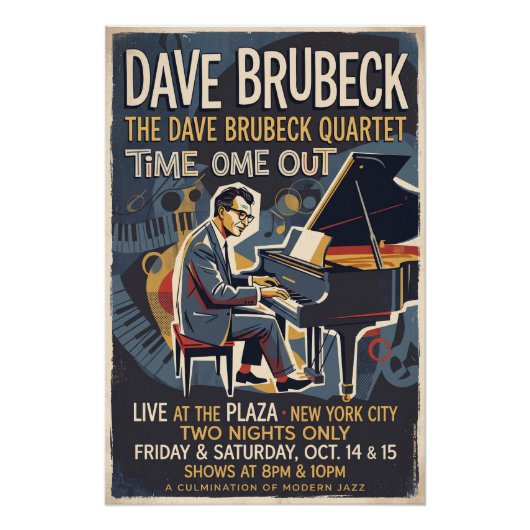 The Dave Brubeck Quartet Perfect Poster (Voorkant)