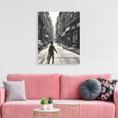 The Day Melted Sideways Canvas Afdruk (Insitu (Woonkamer))