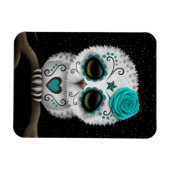 The Day of the Dead Sugar Skull Owl Stars Magneet (Horizontaal)