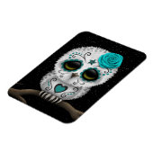 The Day of the Dead Sugar Skull Owl Stars Magneet (Linkerzijde)