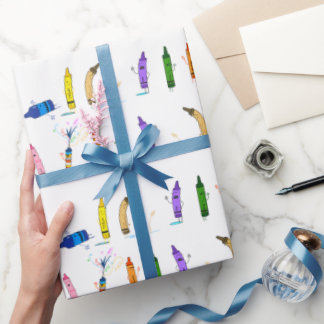 The Day the Crayons Quit Themed Wrapping Paper Cadeaupapier