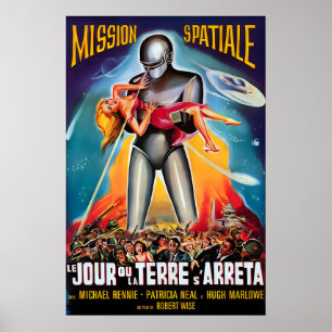 The Day The Earth Stood Still 1951 Franse Film Poster