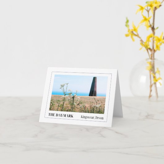 The Daymark, Kingswear, Devon Kaart (Gele Bloem)