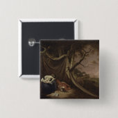 The Dead Soldier, c.1789 (olie op canvas) Vierkante Button 5,1 Cm (Voorkant /achterkant)