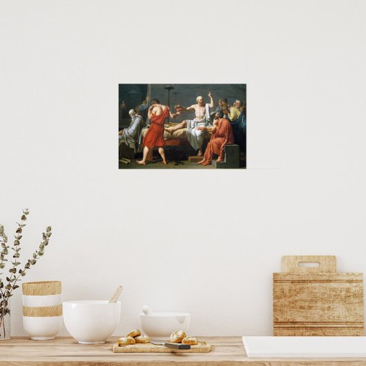The Death of Socrates by  Jacques-Louis David Poster (Keuken)
