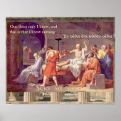The Death of Socrates - I know nothing Poster (Voorkant)