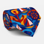 ⚓️ "The Deep End" nautisch Stropdas (Opgerold)