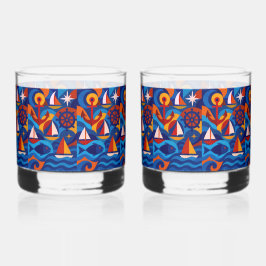 🌊 "The Deep End" Rocks (Paar) Whisky Glas