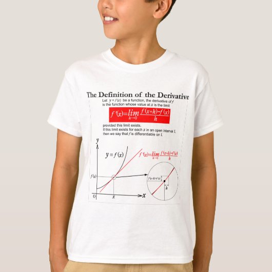 The Definition of the Derivative. T-shirt (Voorkant)