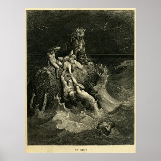The Deluge by Gustave Dore is gebaseerd op Noah's  Poster (Voorkant)