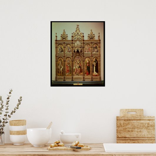 The Demidoff Altarpart, 1476 Poster (Keuken)