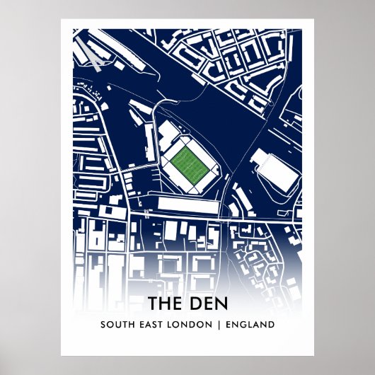 The Den Poster - Thuisbasis van Millwall FC (Voorkant)