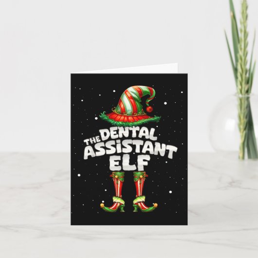 The Dental Istant Elf Family Matching Group Christ Kaart (Voorkant)