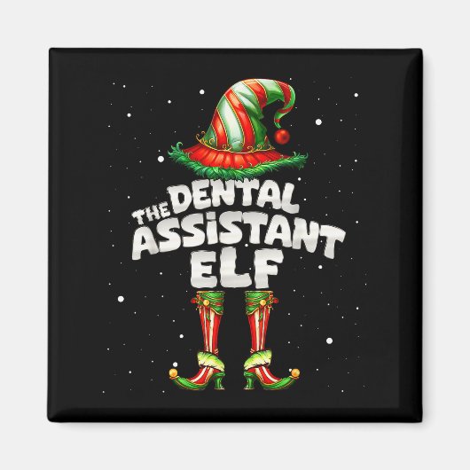 The Dental Istant Elf Family Matching Group Christ Magneet (Voorkant)